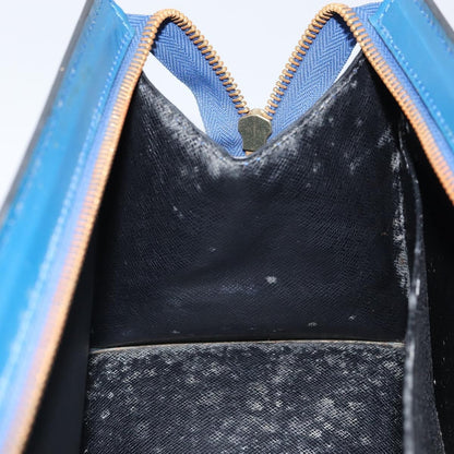 Louis Vuitton LOUIS VUITTON Epi Sac Triangle Hand Bag Blue M52095 LV Authentic 164160