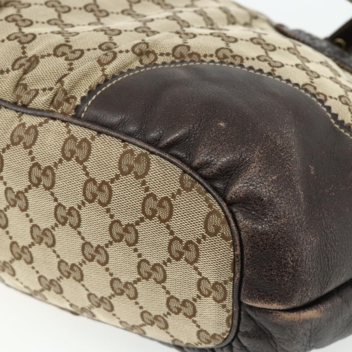 Gucci GUCCI GG Canvas Histeria Tote Bag Beige Gold 211954 Authentic 175958