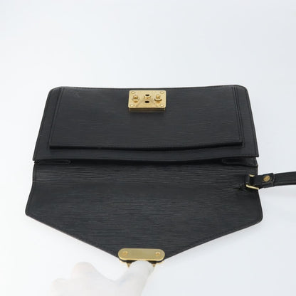 Louis Vuitton LOUIS VUITTON Epi Serie Dragonne Clutch Bag Black Noir M52612 LV Authentic BA9336