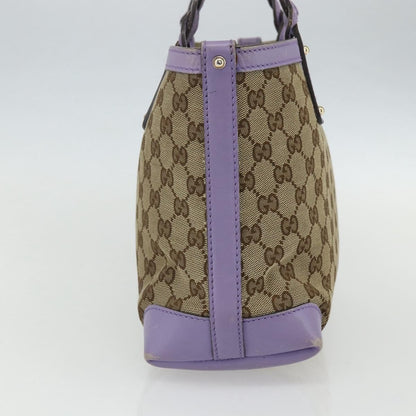 Gucci GUCCI GG Canvas Tote Bag Beige Gold 269878 Authentic ka541