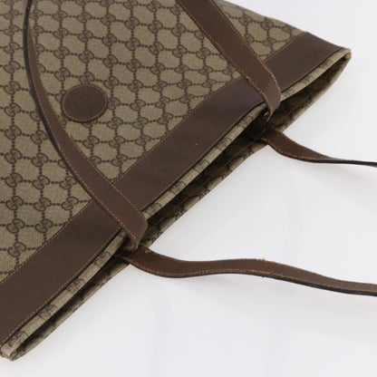 Gucci GUCCI GG Supreme Tote Bag PVC Beige 156 02 109 Authentic bs30092