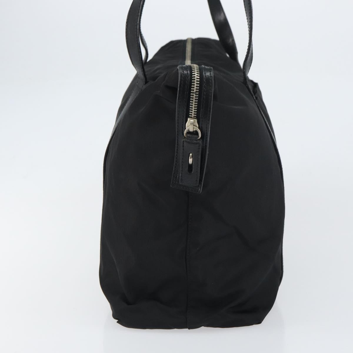 Prada PRADA Tote Bag Nylon Black Silver Authentic 151531