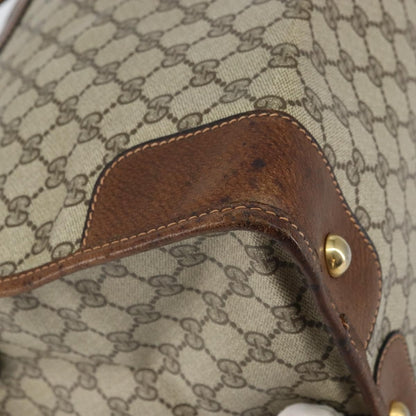 Gucci GUCCI GG Supreme Boston Bag PVC Old Gucci Beige Gold Authentic 158499