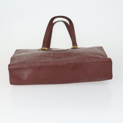 Cartier CARTIER Dior Shoulder Bag Leather 3 Set Bordeaux Authentic 165146