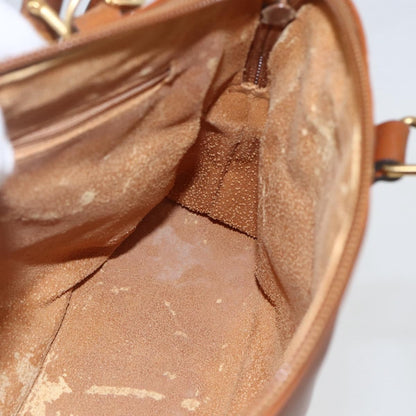 Gucci GUCCI Bamboo Hand Bag Leather 2way Brown Gold 000 1274 0290 Authentic 155221