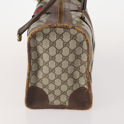 Gucci GUCCI GG Supreme GG Crystal Hand Bag PVC 3 Set Beige Authentic 174861
