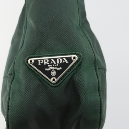 Prada PRADA Shoulder Bag Nylon Green Silver Authentic bs34473