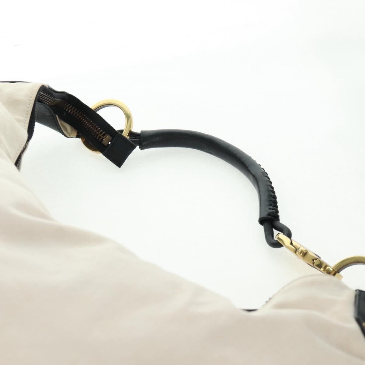 Gucci GUCCI Shoulder Bag Canvas Ivory Gold 95332 Authentic 161228