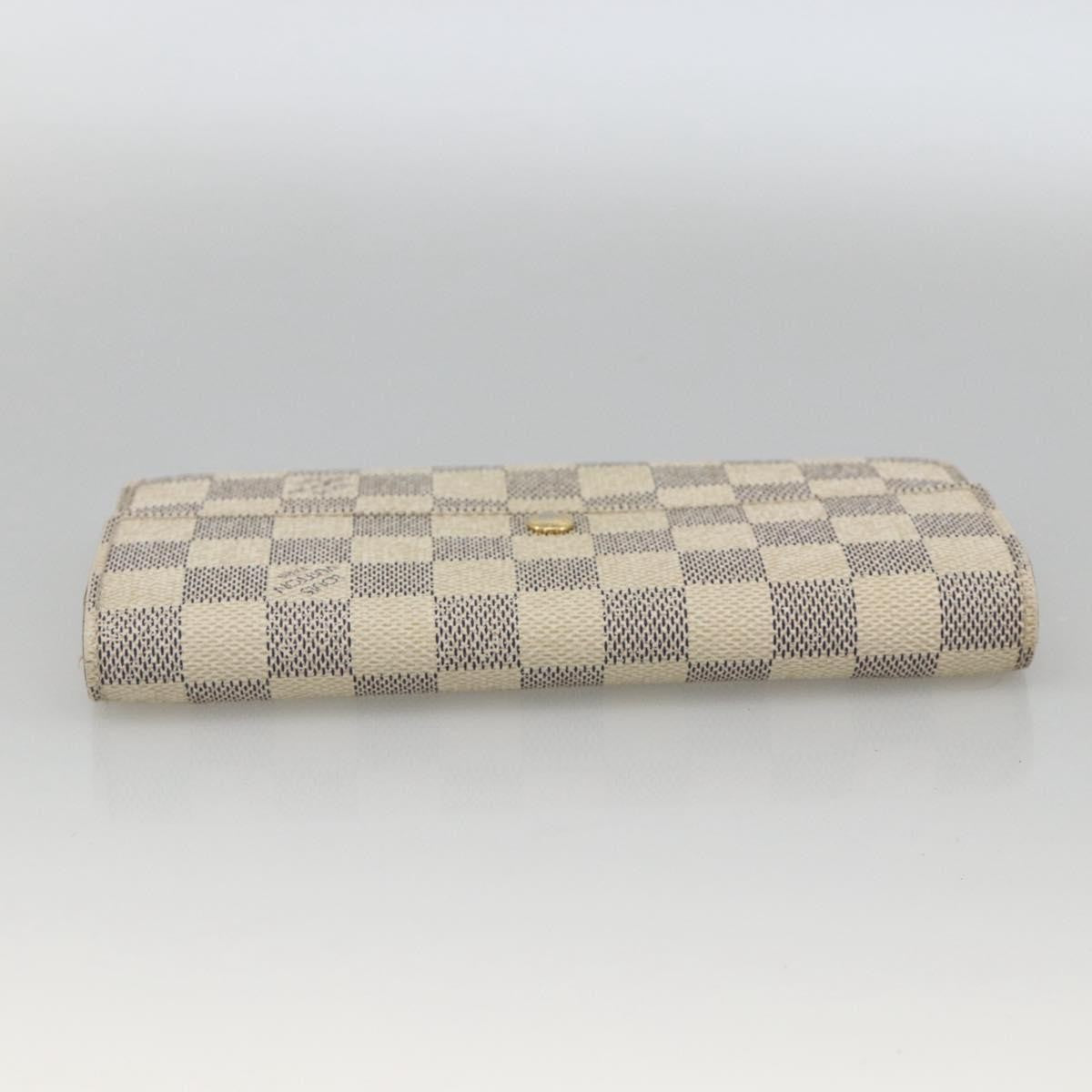 Louis Vuitton LOUIS VUITTON Damier Azur Portefeuille Sarah Long Wallet N61735 LV Authentic YKZ1187 Bag