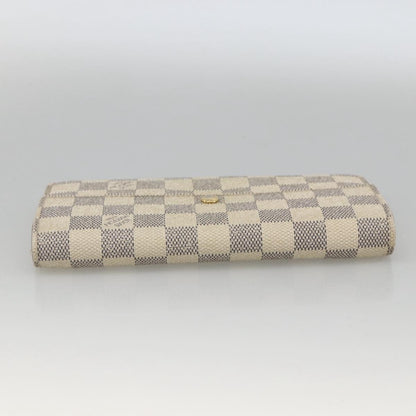 Louis Vuitton LOUIS VUITTON Damier Azur Portefeuille Sarah Long Wallet N61735 LV Authentic YKZ1187 Bag