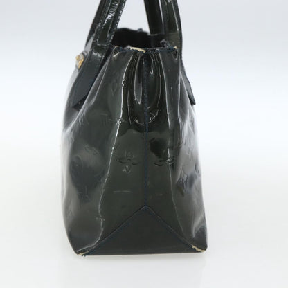 Louis Vuitton LOUIS VUITTON Monogram Vernis Wilshire PM Bag Blue Galatic M93646 LV Authentic 163318