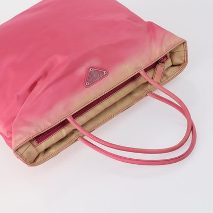 Prada PRADA Hand Bag Nylon 5 Set Black White pink Authentic 153249