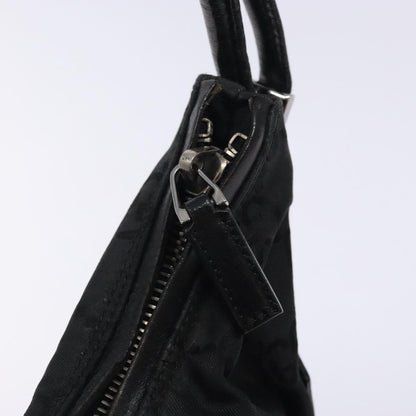 Gucci GUCCI GG Canvas Shoulder Bag Nylon Black Silver 001 3766 Authentic BA4115