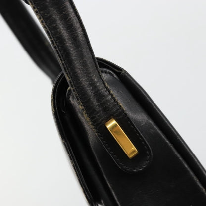 Gucci GUCCI Shoulder Bag Leather Black Gold Authentic 177992