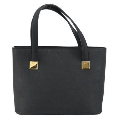 Celine CELINE Hand Bag Leather Black Gold Authentic BA9124