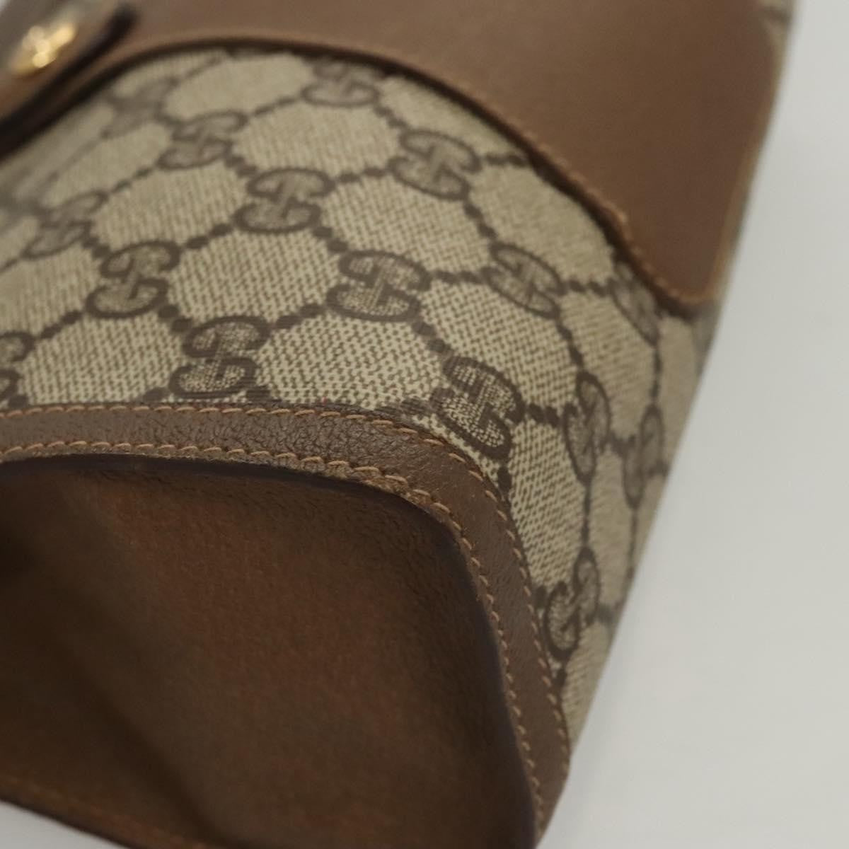 Gucci GUCCI GG Supreme Web Sherry Line Clutch Bag PVC Beige 89 01 032 Authentic 119134