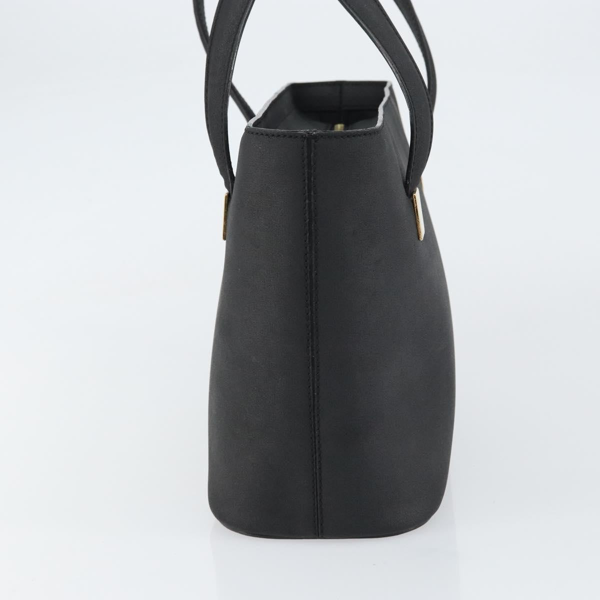 Celine CELINE Hand Bag Leather Black Gold Authentic BA9124