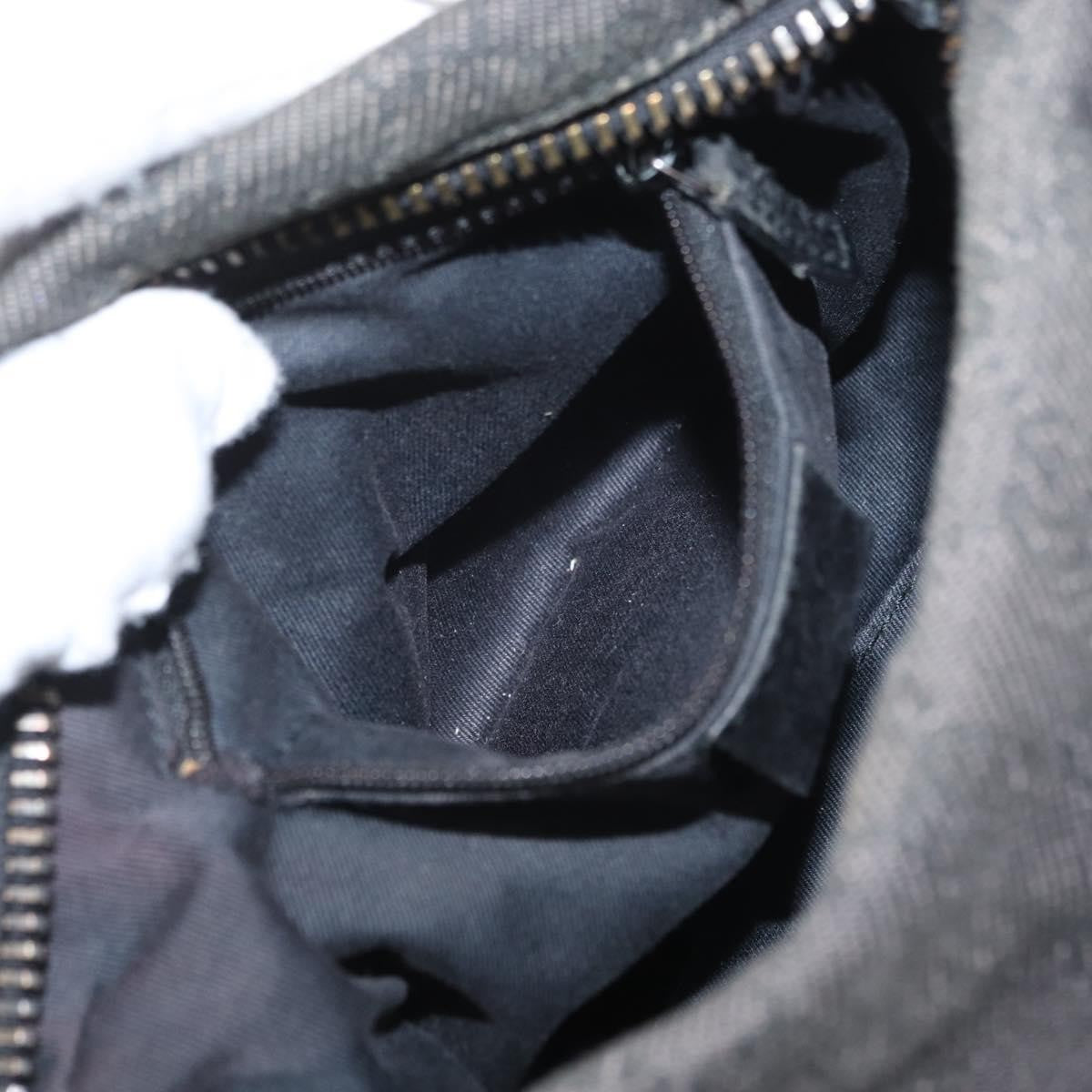 Gucci GUCCI GG Canvas Shoulder Bag Black 101333 Authentic 173490