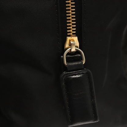 Prada PRADA Chain Shoulder Bag Leather Black Gold Authentic yk18939