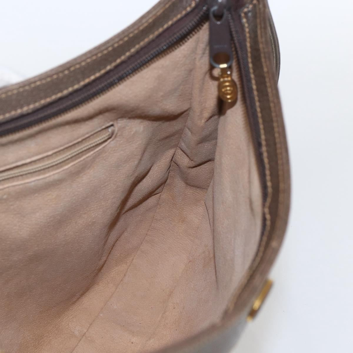Gucci GUCCI GG Supreme Web Sherry Line Bag PVC Beige Gold 72 001 4467 Authentic 165194