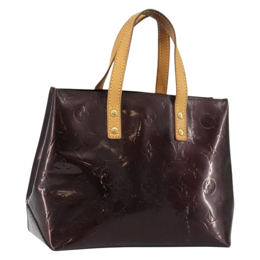 Louis Vuitton LOUIS VUITTON Monogram Vernis Reade PM Hand Bag Amarante M91993 LV Authentic 145457