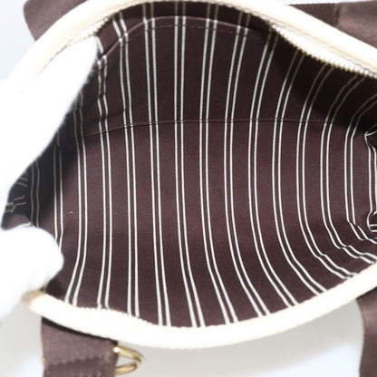 Louis Vuitton LOUIS VUITTON Antigua Cabas PM Hand Bag Black Beige M40039 LV Authentic BA11190