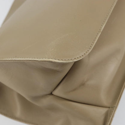 Gucci GUCCI Shoulder Bag Leather Beige Silver 001 3167 Authentic 151609