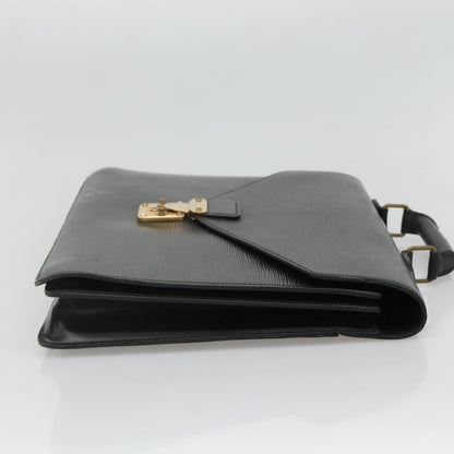 Louis Vuitton LOUIS VUITTON Epi Serviette Conseiller Business Bag Black M54422 LV Authentic bs28107