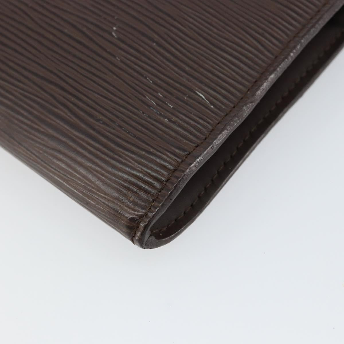 Louis Vuitton LOUIS VUITTON Epi Pochette Accessoires Pouch Mocha M5294D LV Authentic 143110A Bag