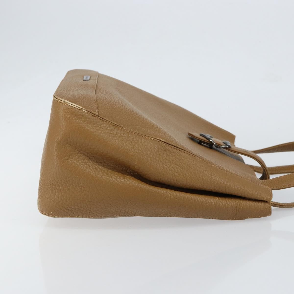 Saint Laurent SAINT LAURENT Hand Bag Leather Brown Authentic 149374