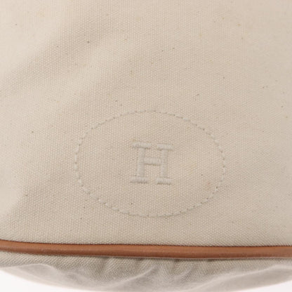 Hermès Hermès HERMES Porochon Mimir GM Shoulder Bag Canvas White Gold Authentic ka758