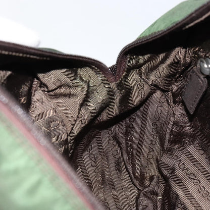 Prada PRADA Hand Bag Nylon Green Authentic 153060