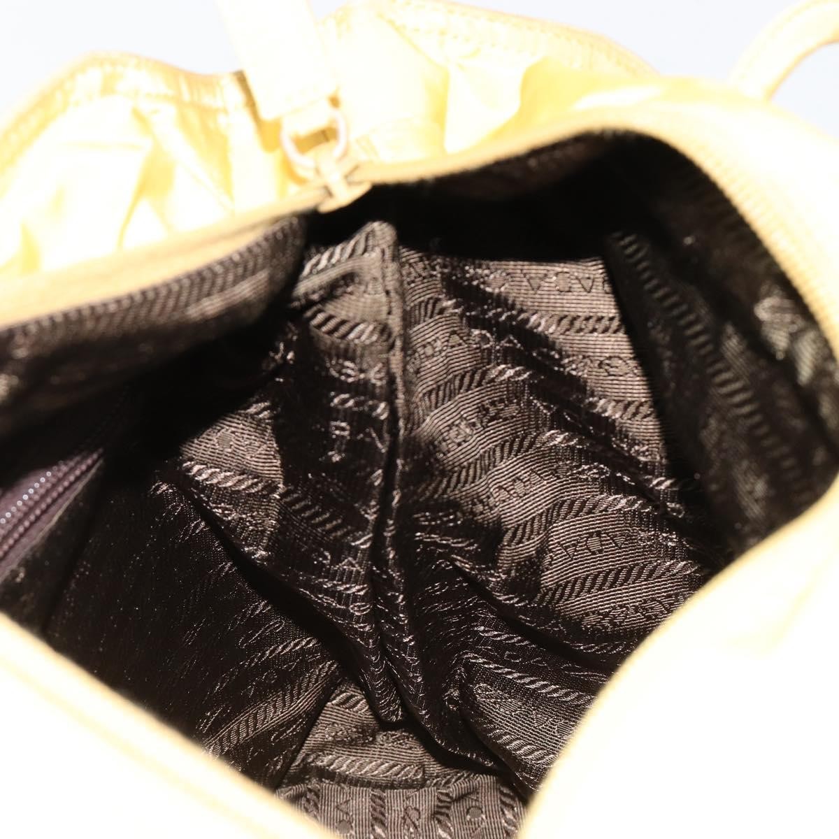 Prada PRADA Tote Bag Nylon Yellow Authentic 181131