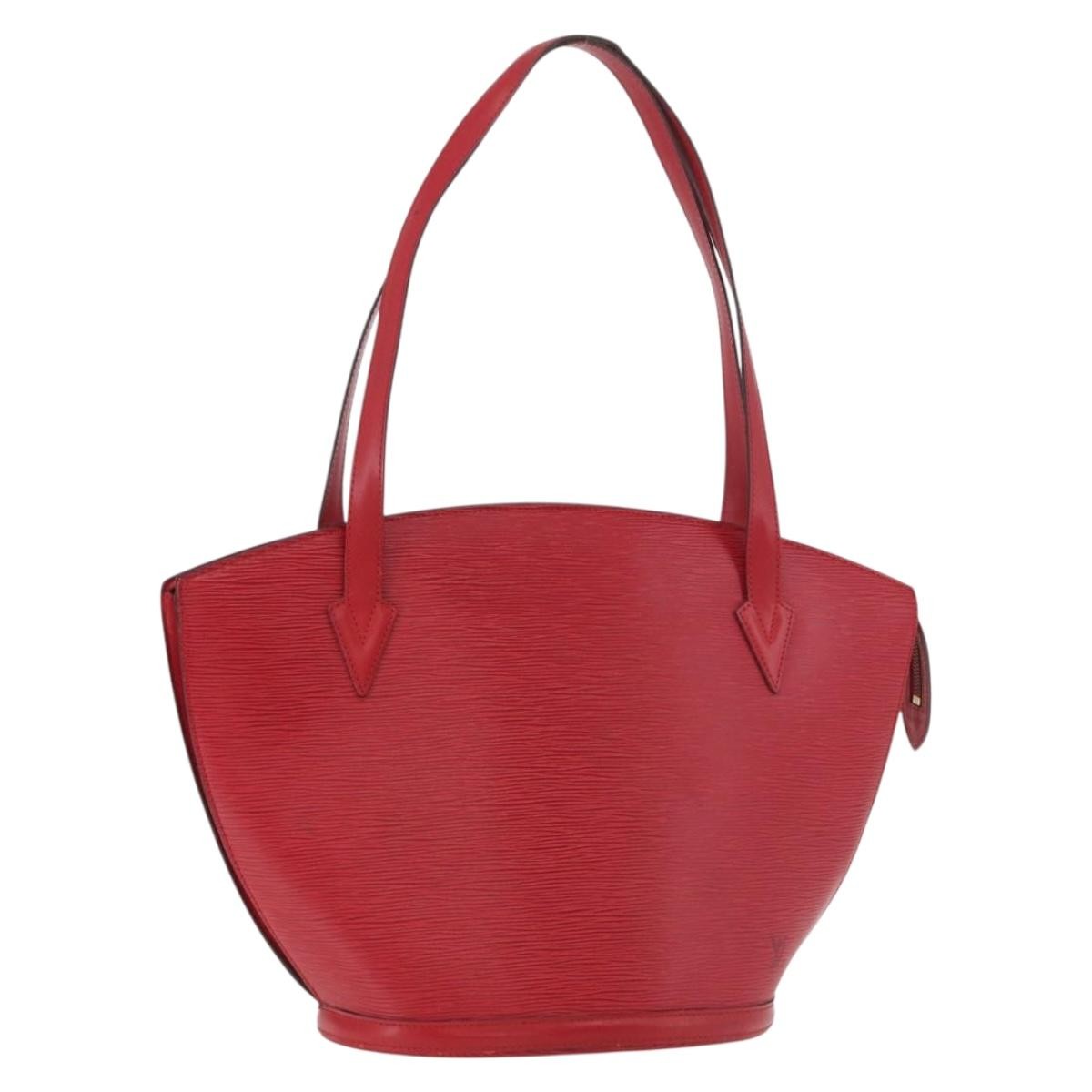 Louis Vuitton LOUIS VUITTON Epi Saint Jacques Shopping Shoulder Bag Red M52277 LV Authentic 182290