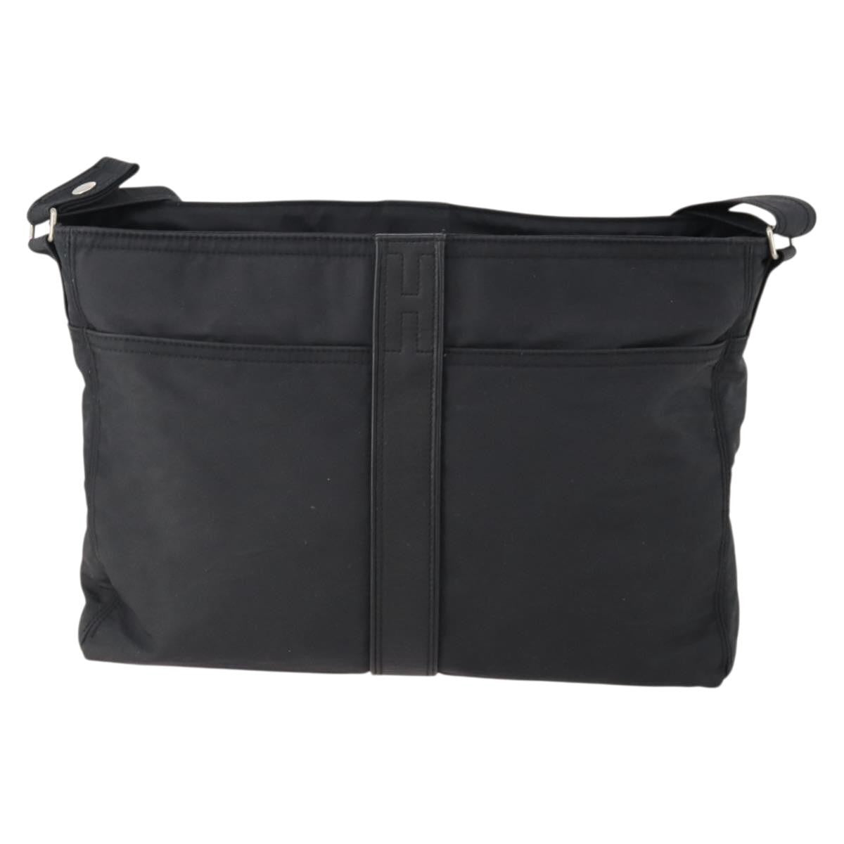 Hermès Hermès HERMES Acapulco Basas MM Shoulder Bag Nylon Black Authentic BAZ192