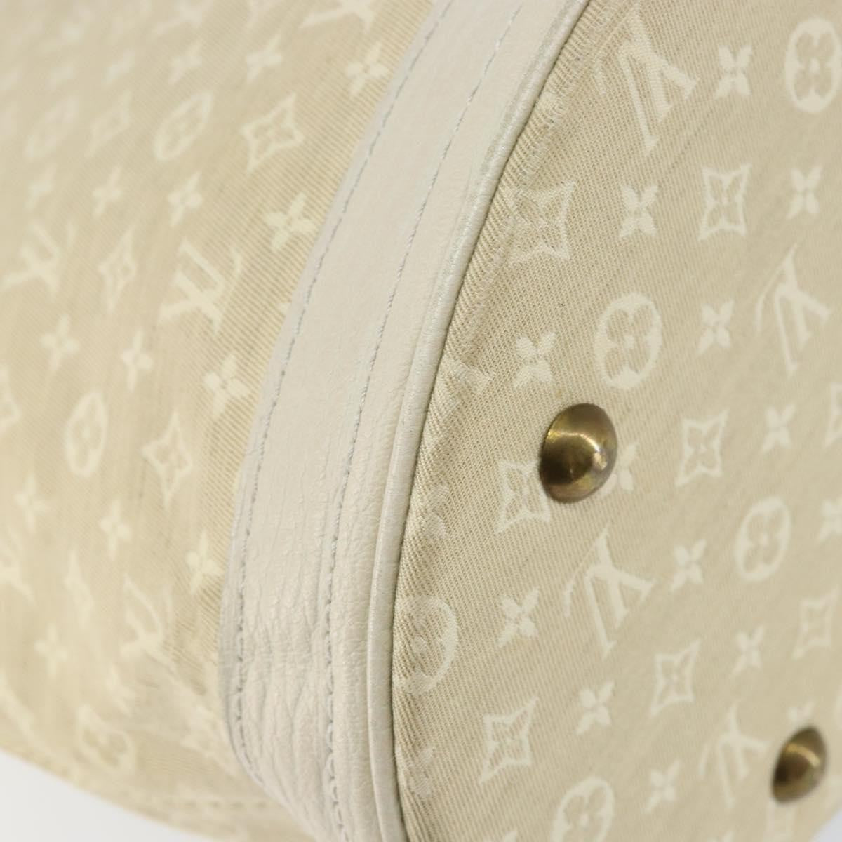 Louis Vuitton LOUIS VUITTON Monogram Mini Lin Bucket PM Shoulder Bag Dunne M95316 Authentic 153514