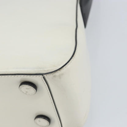 Prada PRADA Shoulder Bag Patent leather White Silver Authentic 162846
