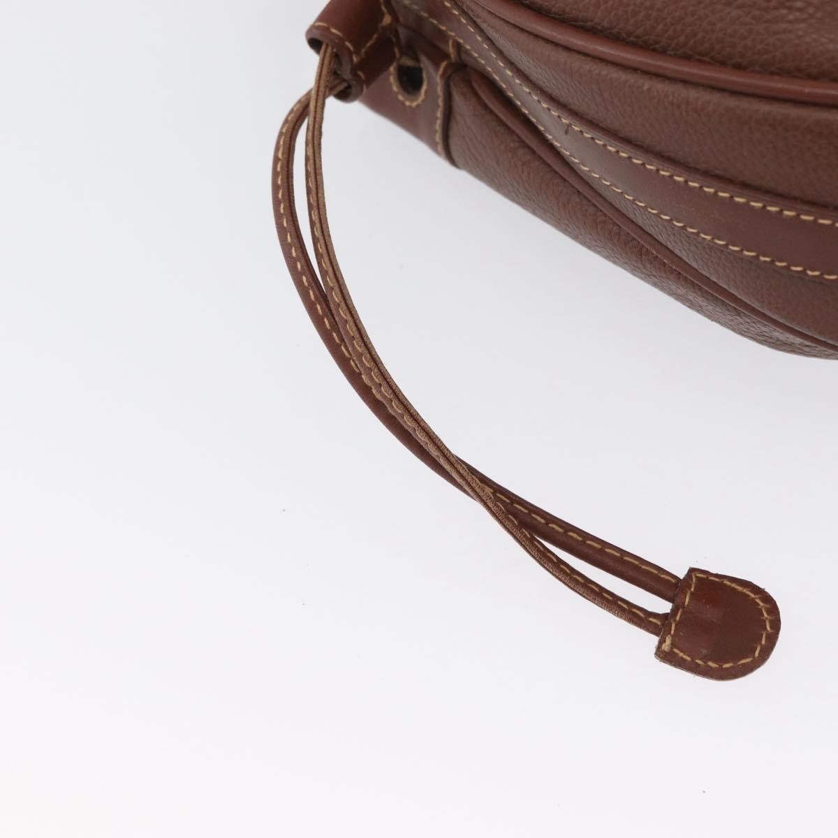 Gucci GUCCI Shoulder Bag Leather Brown Gold 007 984 0065 Authentic fm5085