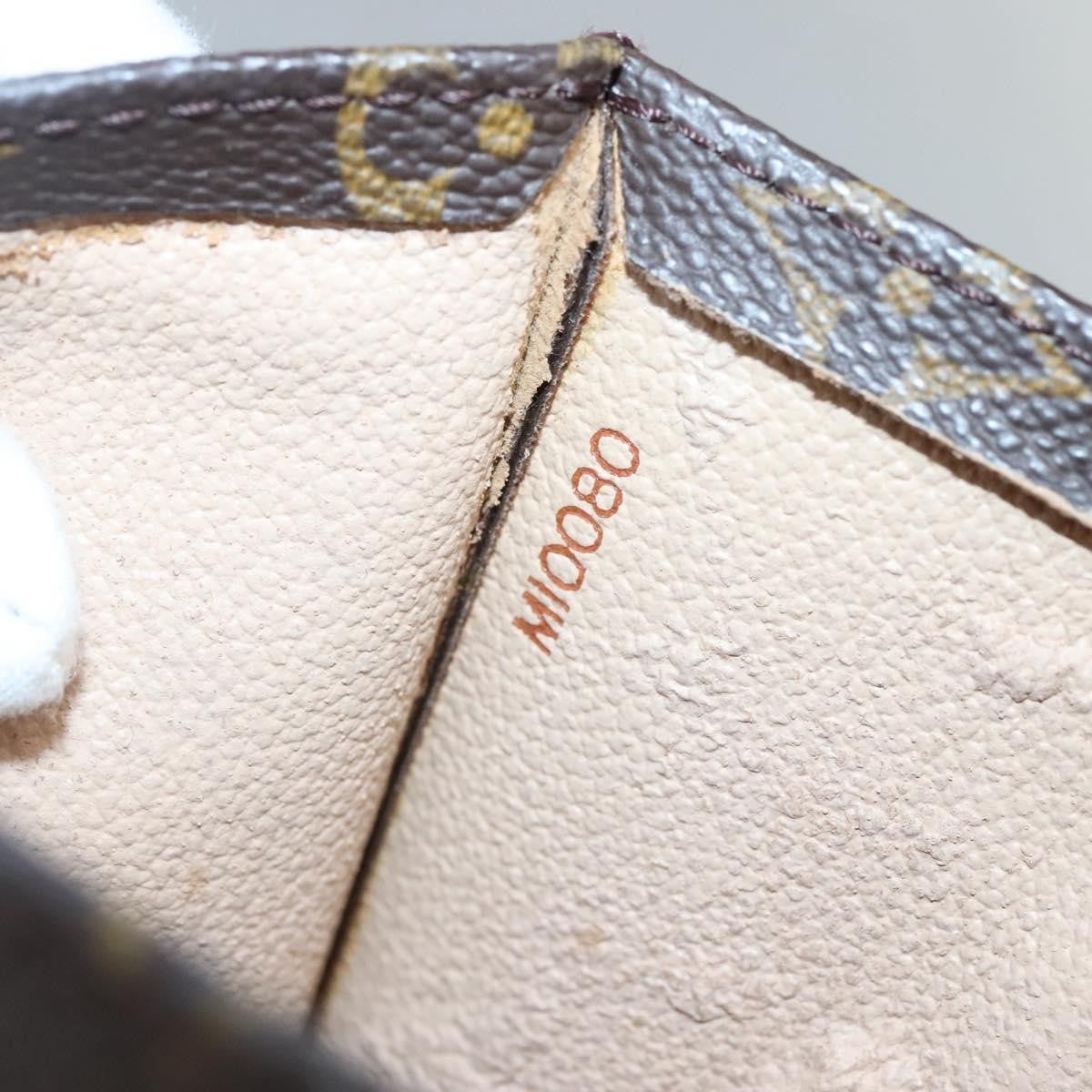 Louis Vuitton LOUIS VUITTON Monogram Sac Plat Hand Bag M51140 LV Authentic 132837