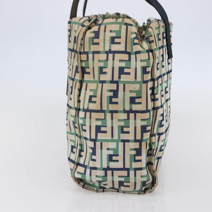 Fendi FENDI Zucca Canvas Tote Bag Navy Authentic 147615