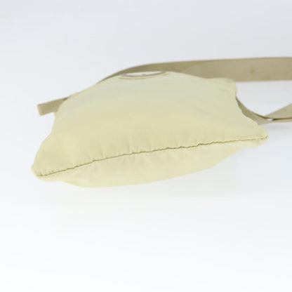 Prada PRADA Shoulder Bag Nylon Ivory Silver Authentic 146915