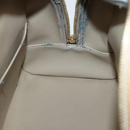 Louis Vuitton LOUIS VUITTON Monogram Vernis Tompkins Square Hand Bag Beige M91149 Authentic hk3021