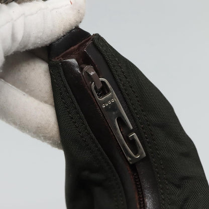 Gucci GUCCI Shoulder Bag Canvas Khaki Authentic ti2779