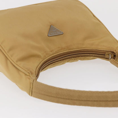 Prada PRADA Hand Bag Nylon Beige Authentic 163348