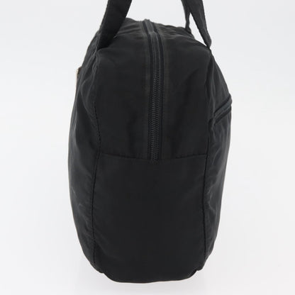 Prada PRADA Hand Bag Nylon Black Silver Authentic bs35154