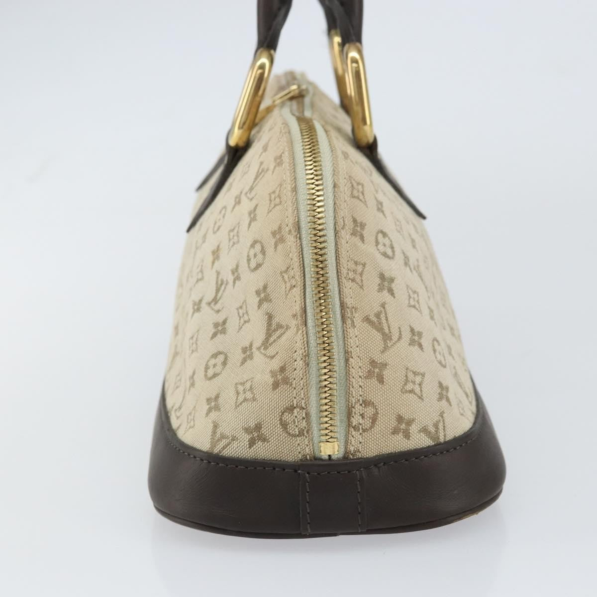 Louis Vuitton LOUIS VUITTON Monogram Mini Alma Ron Hand Bag Khaki M92206 LV Authentic 158341