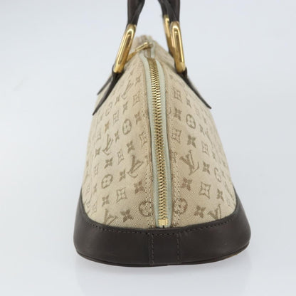 Louis Vuitton LOUIS VUITTON Monogram Mini Alma Ron Hand Bag Khaki M92206 LV Authentic 158341
