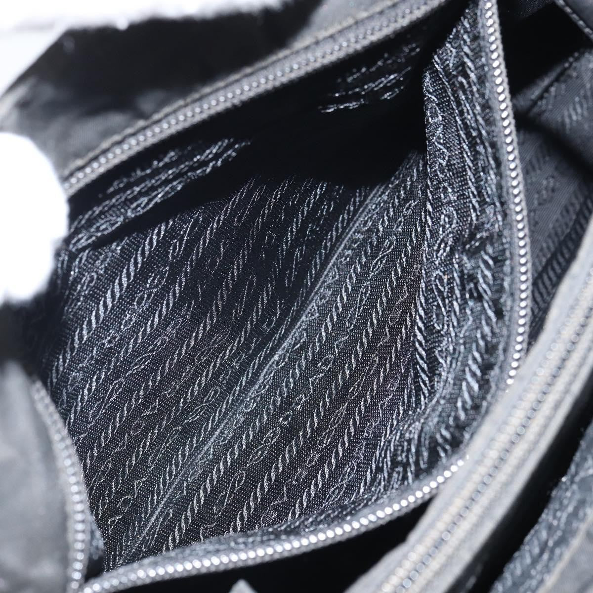Prada PRADA Hand Bag Nylon Black Authentic 161789