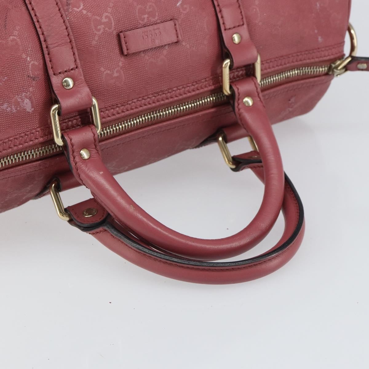 Gucci GUCCI GG Implementation Boston Bag PVC Gold Pink 193603 Authentic 166330