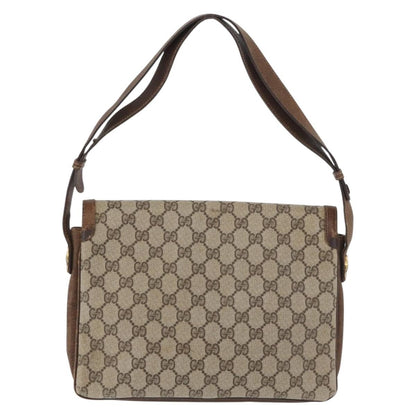 Gucci GUCCI GG Supreme Shoulder Bag PVC Beige Gold 001 16 4084 Authentic hk2993